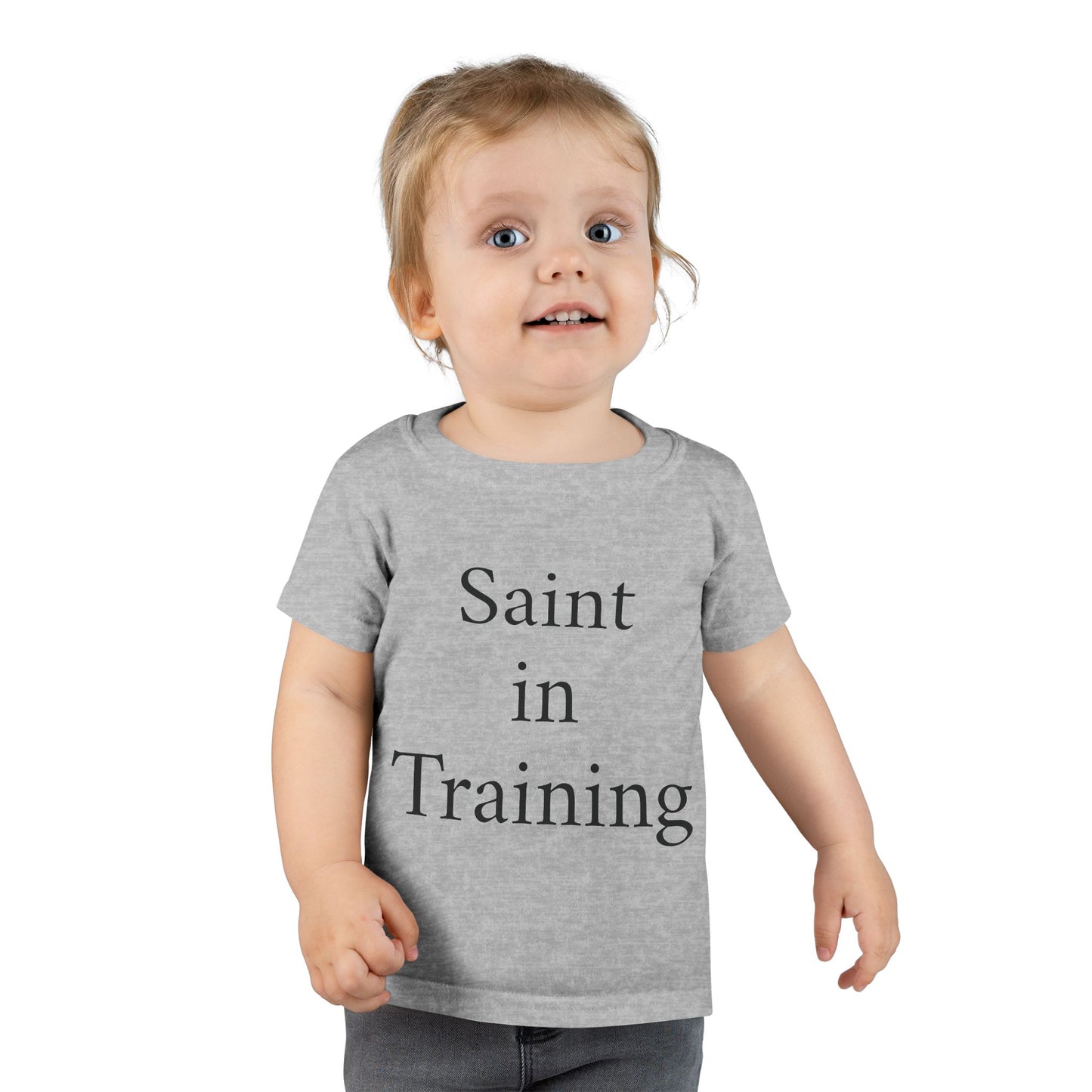 Toddler T-Shirt - "Saint in Training" Cute Catholic Baby Tee