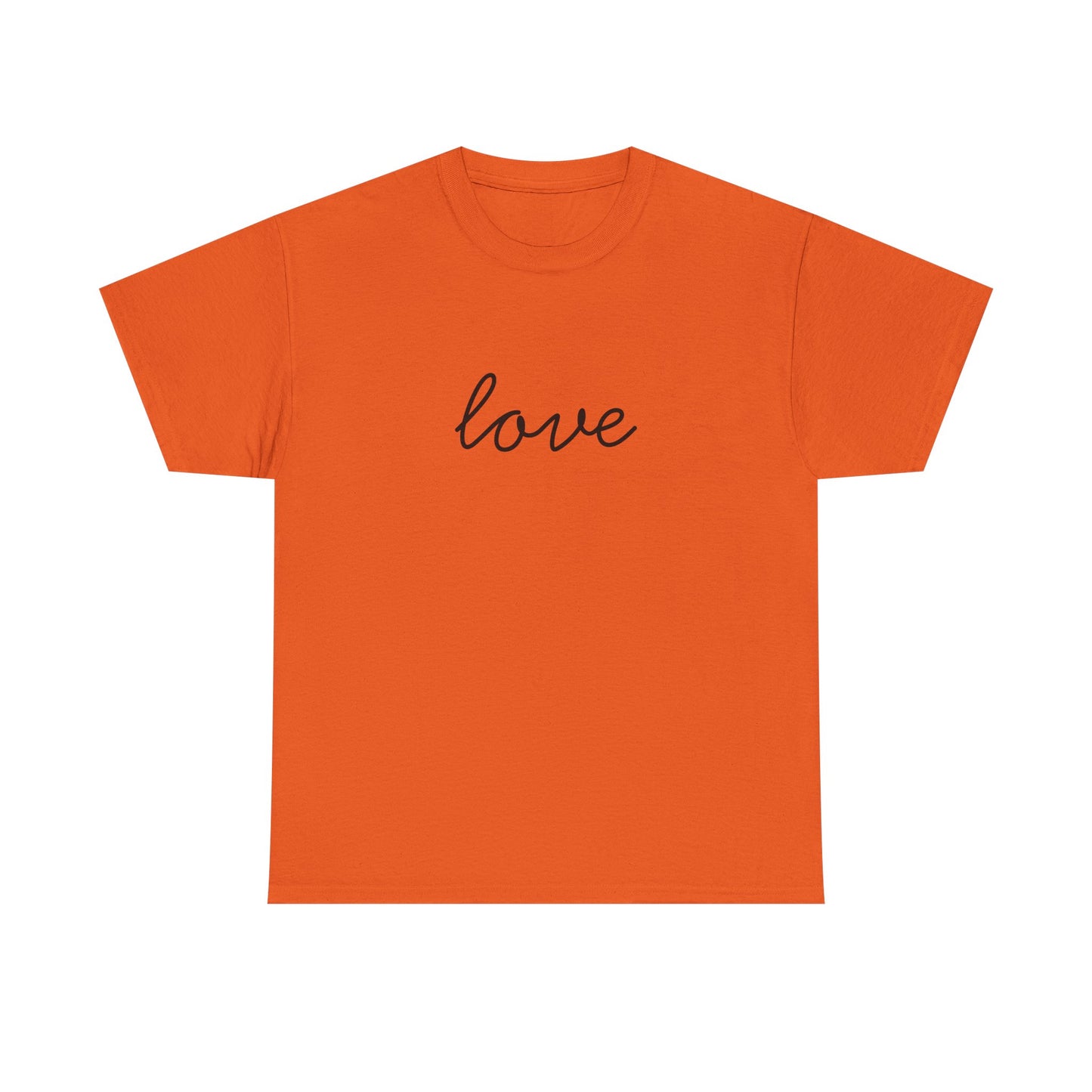 Love Script T-Shirt —Black Printing