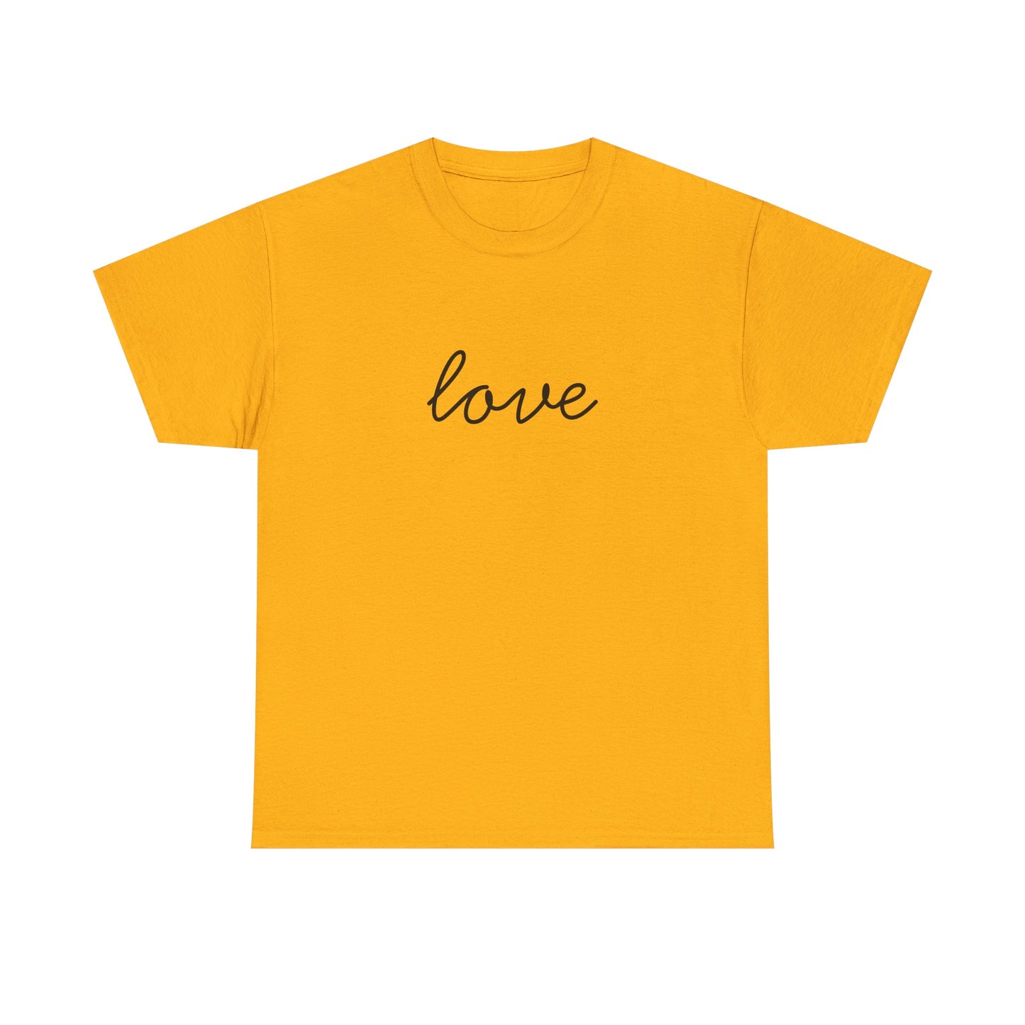 Love Script T-Shirt —Black Printing