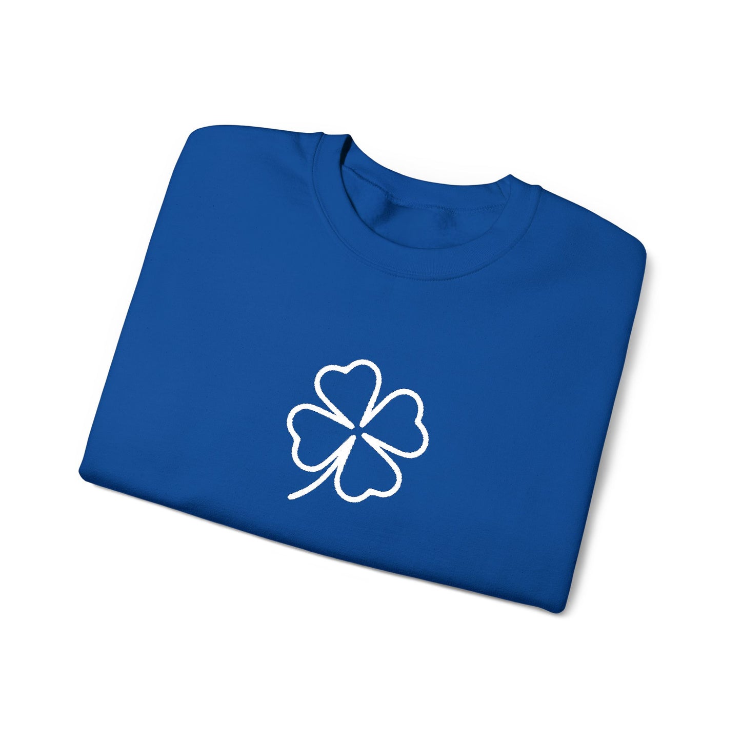 Shamrock Embroidered Crewneck Sweatshirt - White Stitching