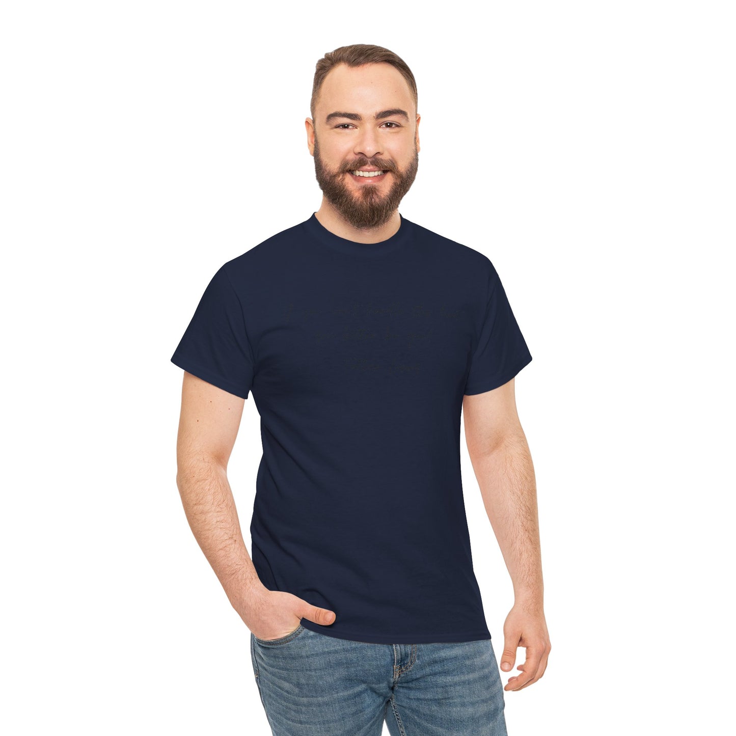 Be Good Father Larry T-Shirt —Black Printing