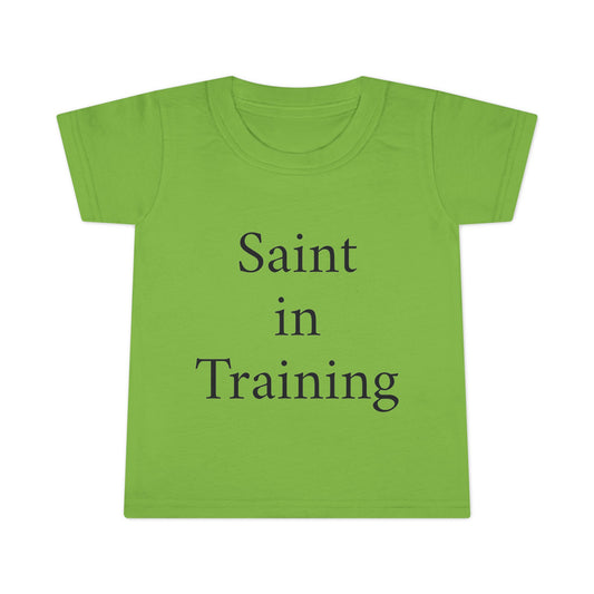 Toddler T-Shirt - "Saint in Training" Cute Catholic Baby Tee