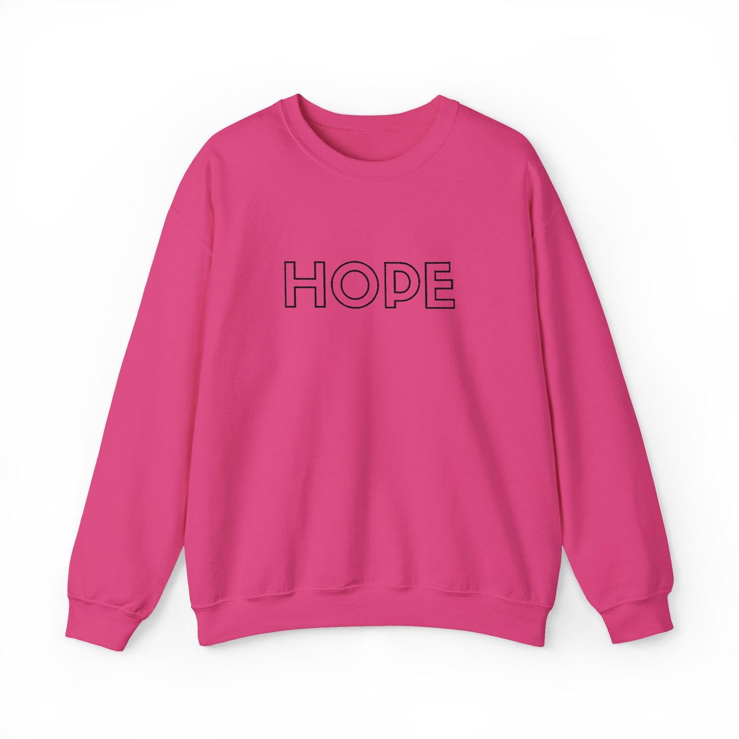 HOPE Embroidered Crewneck Sweatshirt - Black Stitching