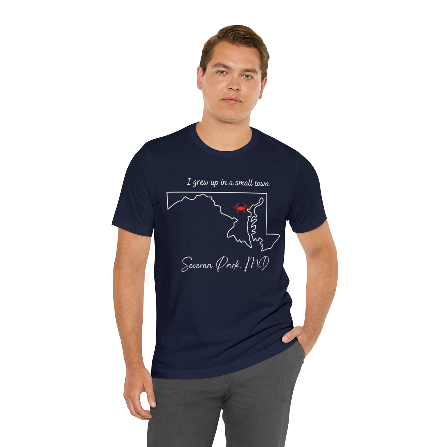 I grew up Severna Park Unisex Jersey Short Sleeve Tee