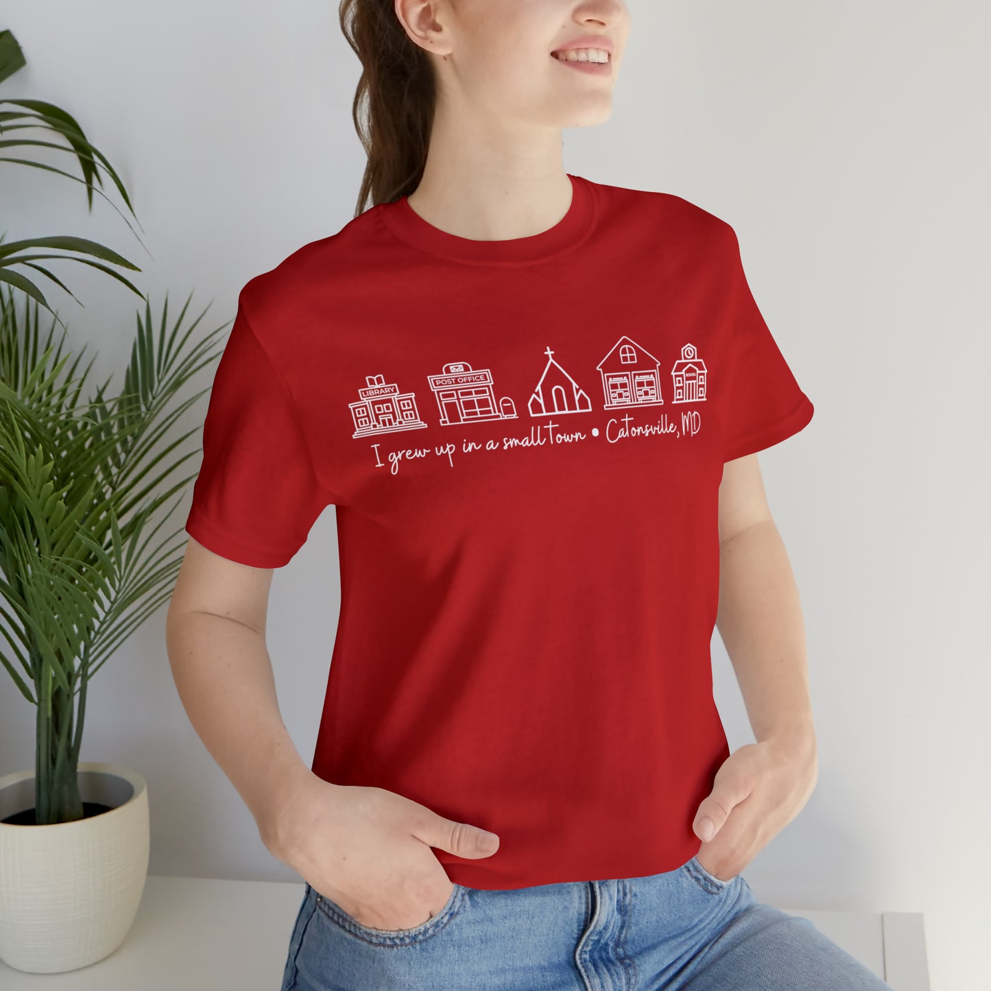 Grown in a Small Town Catonsville Unisex Jersey Short Sleeve Tee