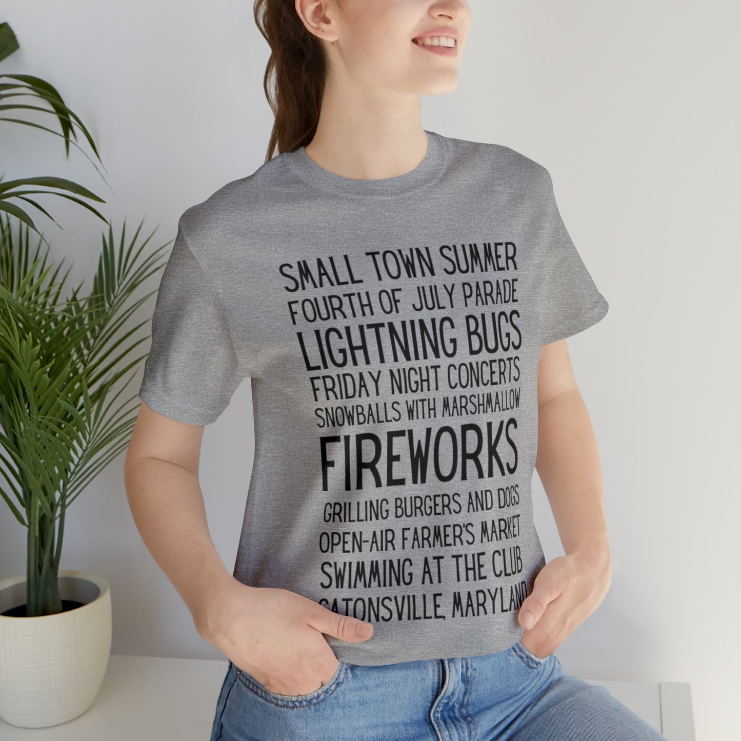 Small Town Summer Catonsville Unisex Jersey Short Sleeve Tee