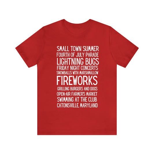 Small Town Summer Catonsville Unisex Jersey Short Sleeve Tee