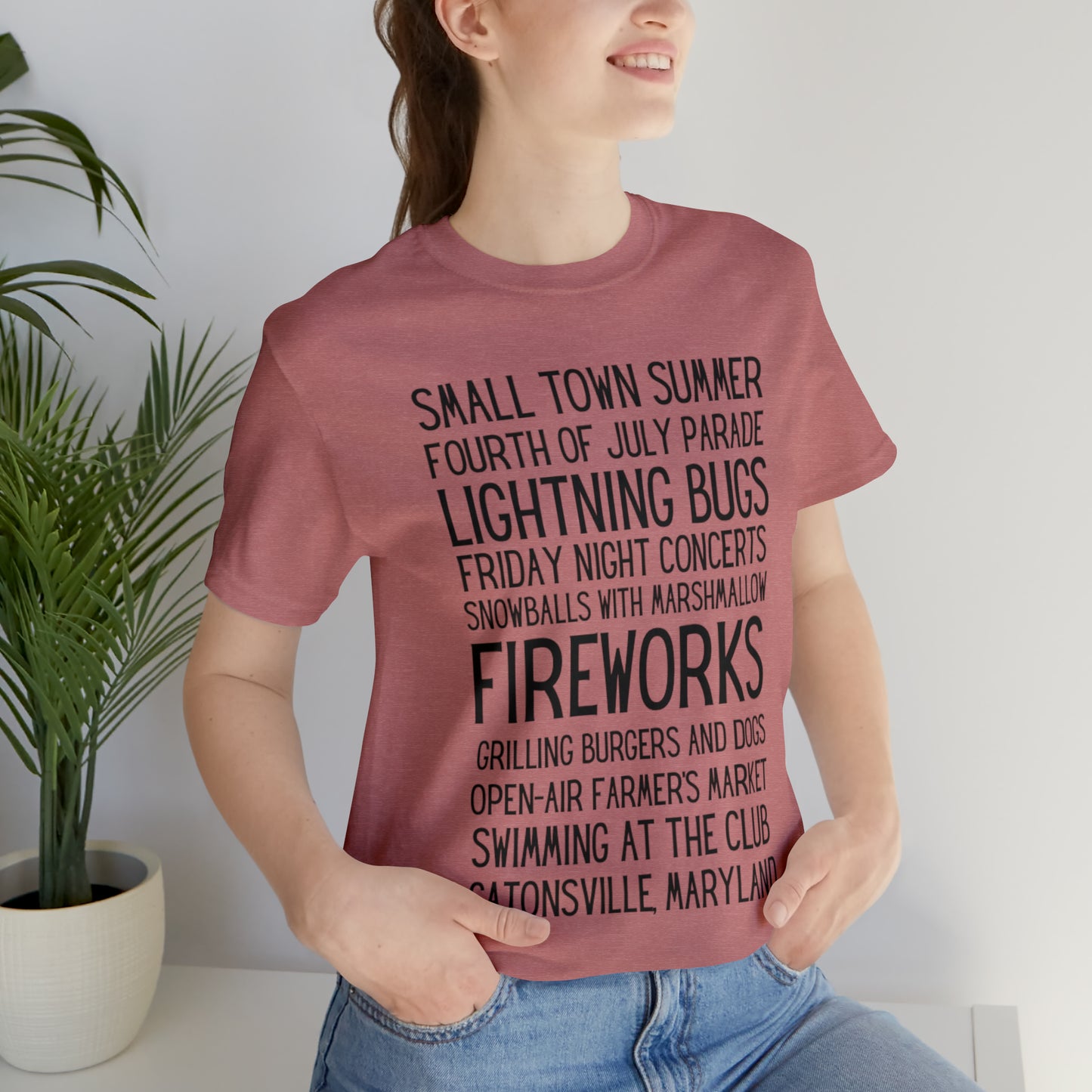 Small Town Summer Catonsville Unisex Jersey Short Sleeve Tee