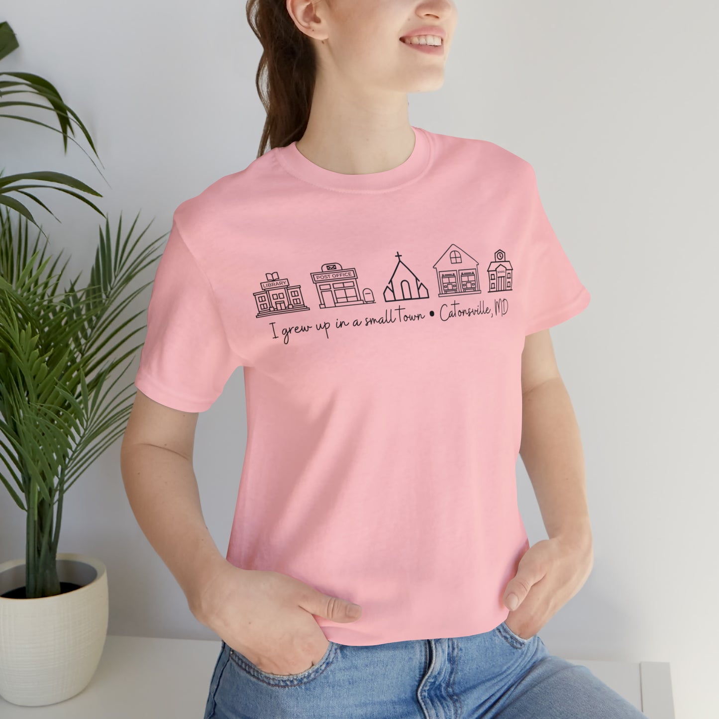 Grown in a Small Town Catonsville Unisex Jersey Short Sleeve Tee