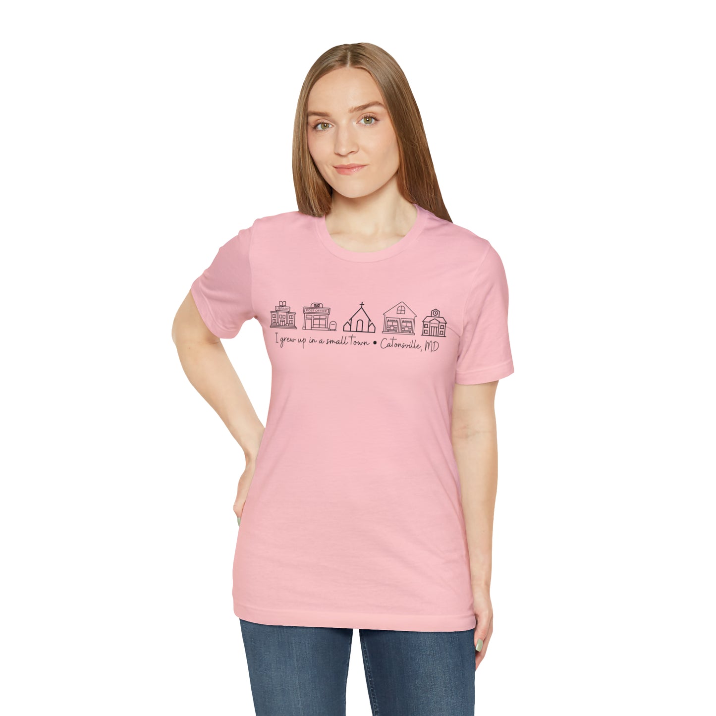 Grown in a Small Town Catonsville Unisex Jersey Short Sleeve Tee