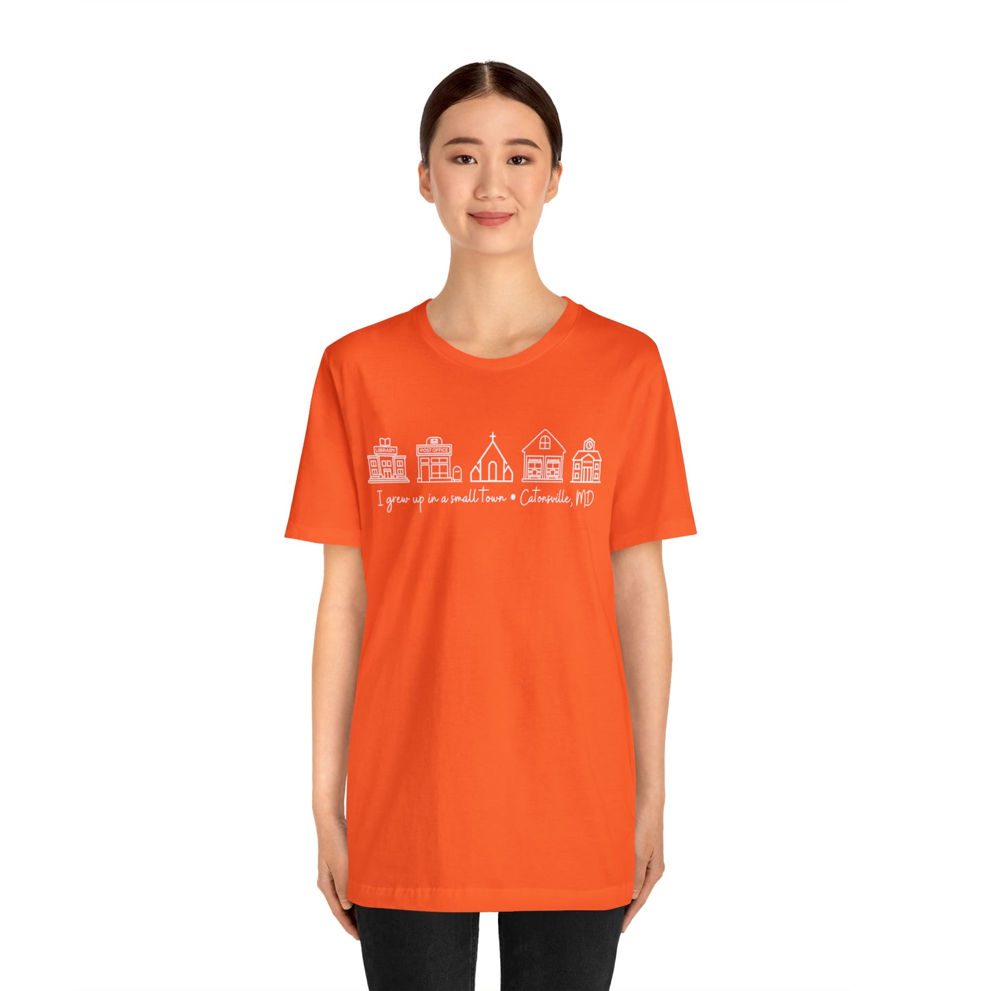 Grown in a Small Town Catonsville Unisex Jersey Short Sleeve Tee