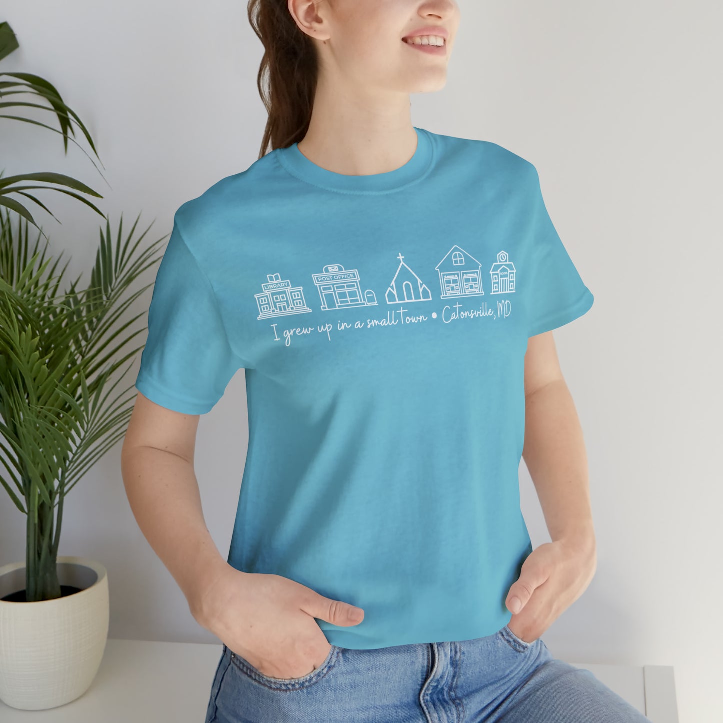 Grown in a Small Town Catonsville Unisex Jersey Short Sleeve Tee