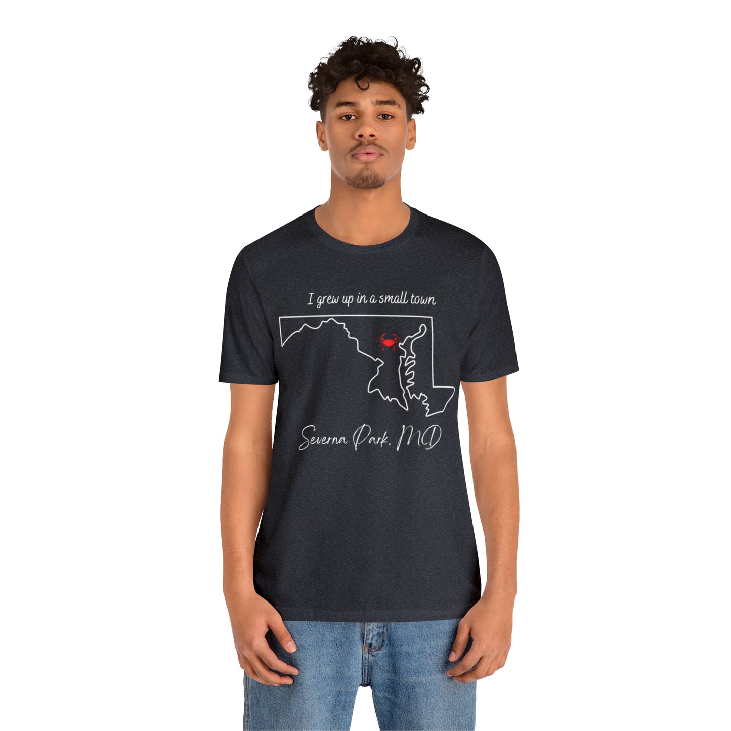 I grew up Severna Park Unisex Jersey Short Sleeve Tee