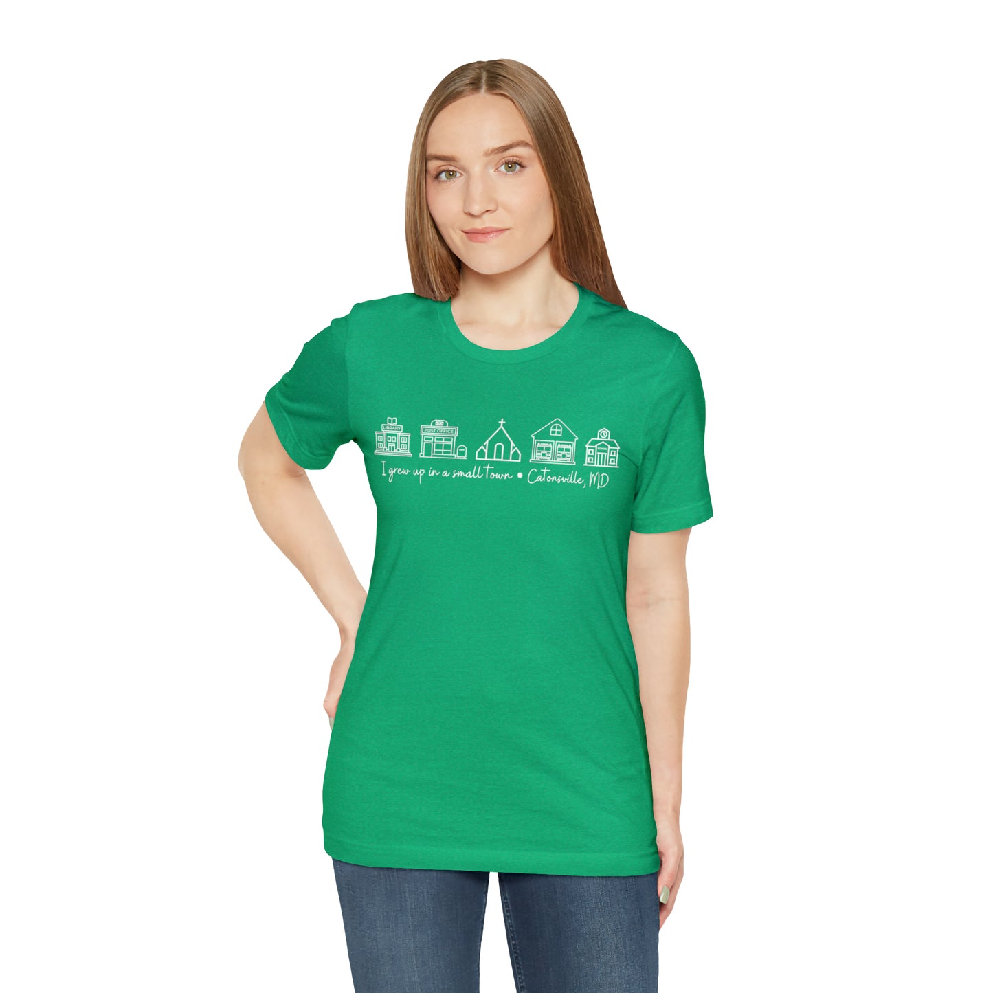 Grown in a Small Town Catonsville Unisex Jersey Short Sleeve Tee