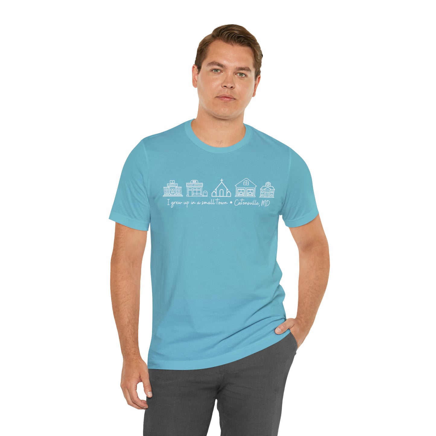 Grown in a Small Town Catonsville Unisex Jersey Short Sleeve Tee