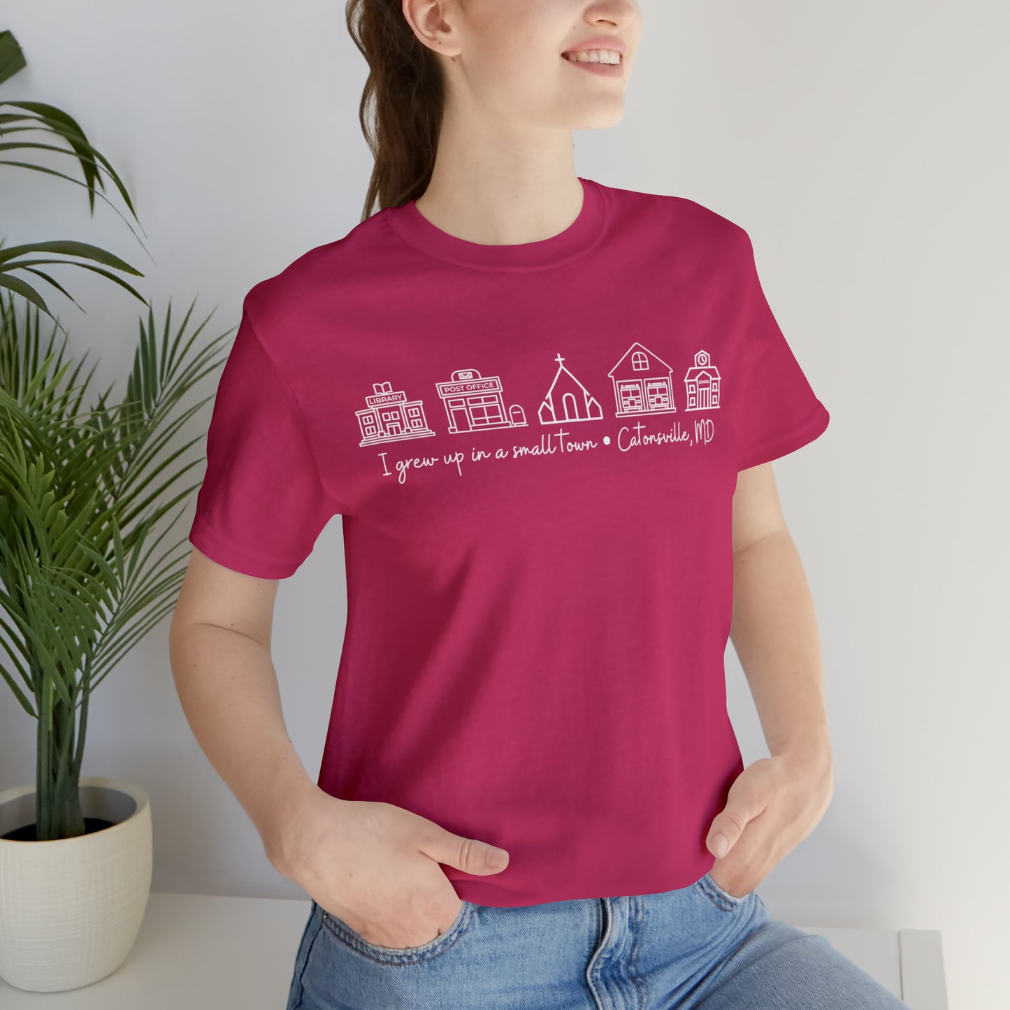 Grown in a Small Town Catonsville Unisex Jersey Short Sleeve Tee