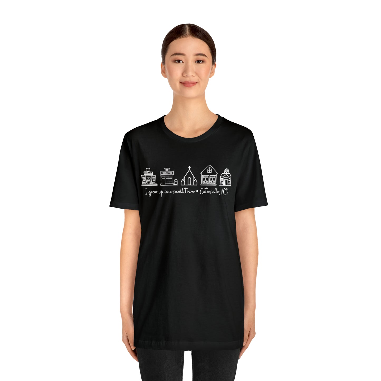 Grown in a Small Town Catonsville Unisex Jersey Short Sleeve Tee