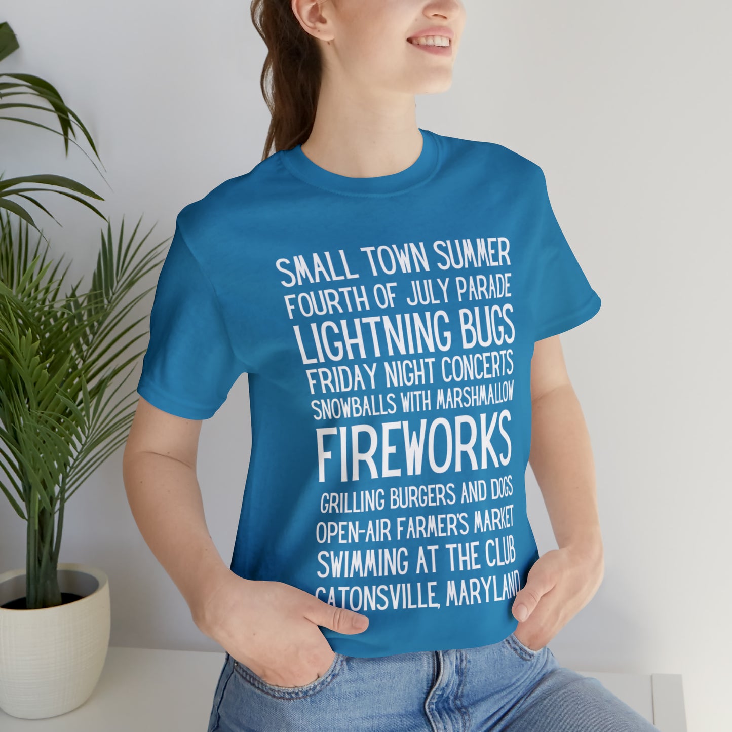 Small Town Summer Catonsville Unisex Jersey Short Sleeve Tee