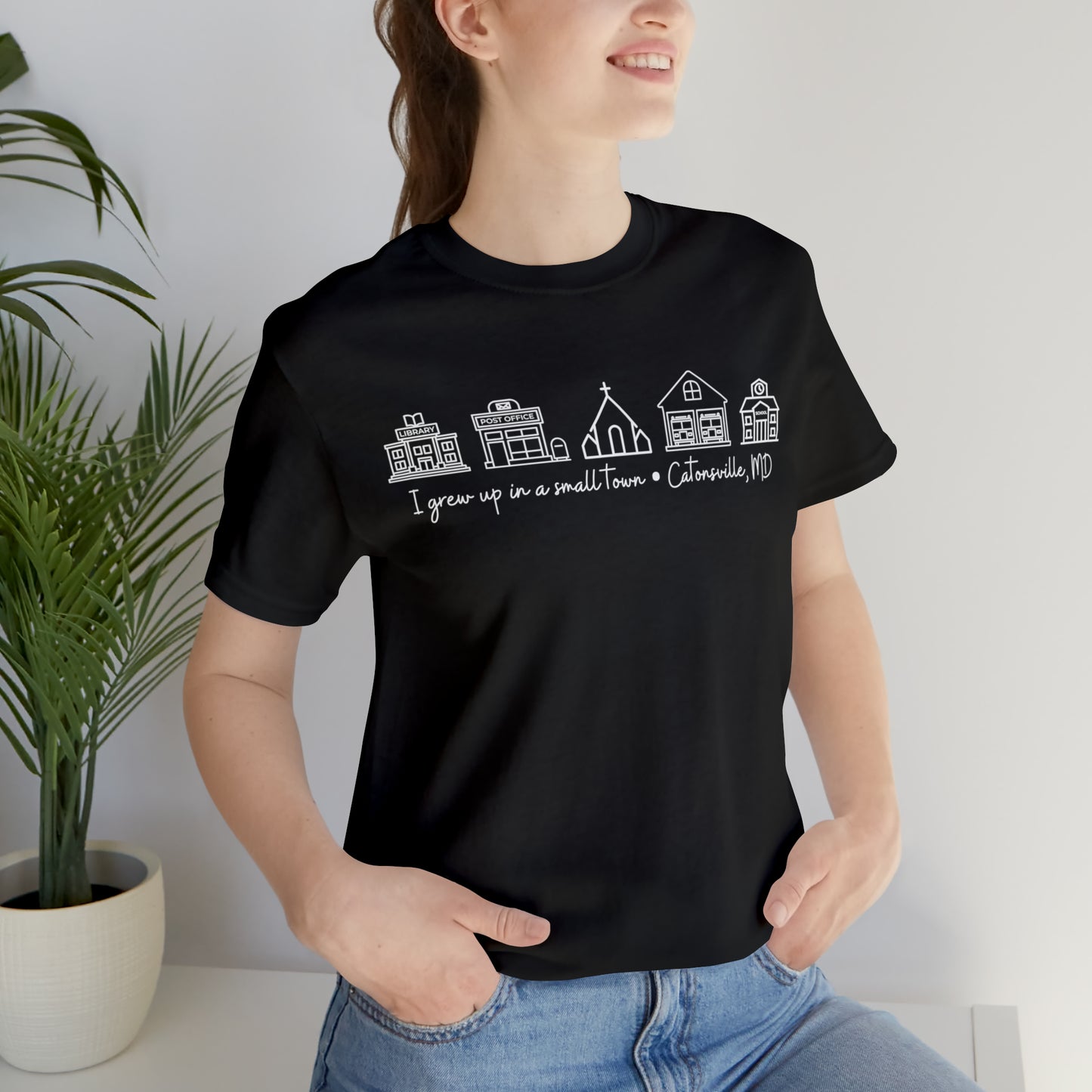 Grown in a Small Town Catonsville Unisex Jersey Short Sleeve Tee