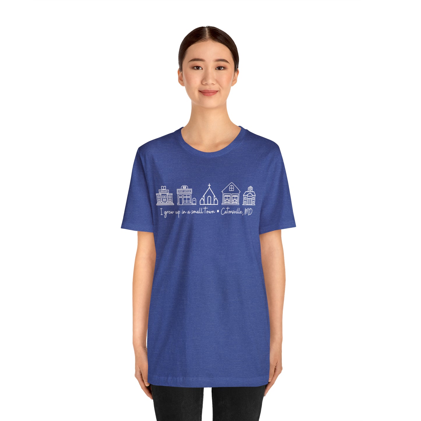 Grown in a Small Town Catonsville Unisex Jersey Short Sleeve Tee