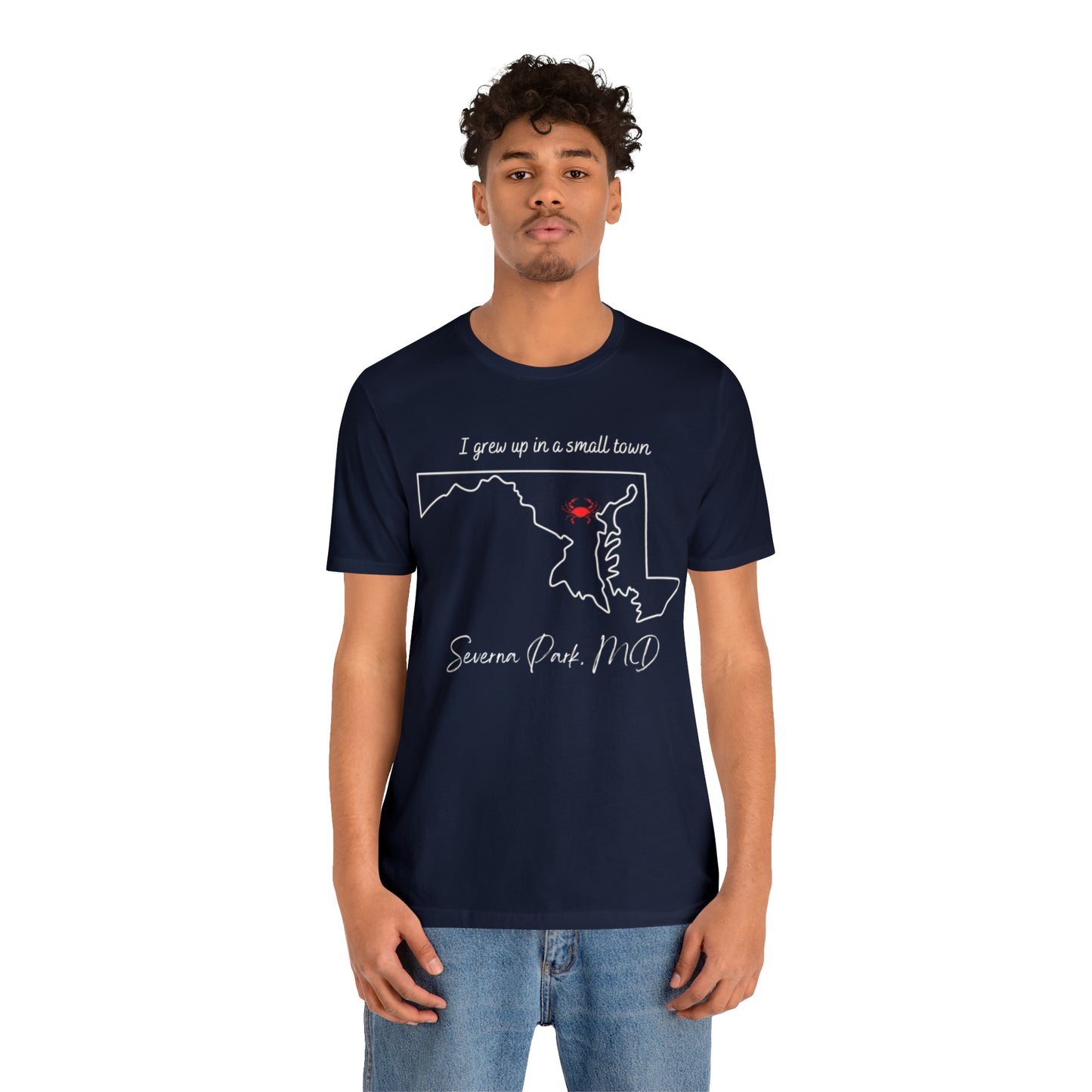 I grew up Severna Park Unisex Jersey Short Sleeve Tee