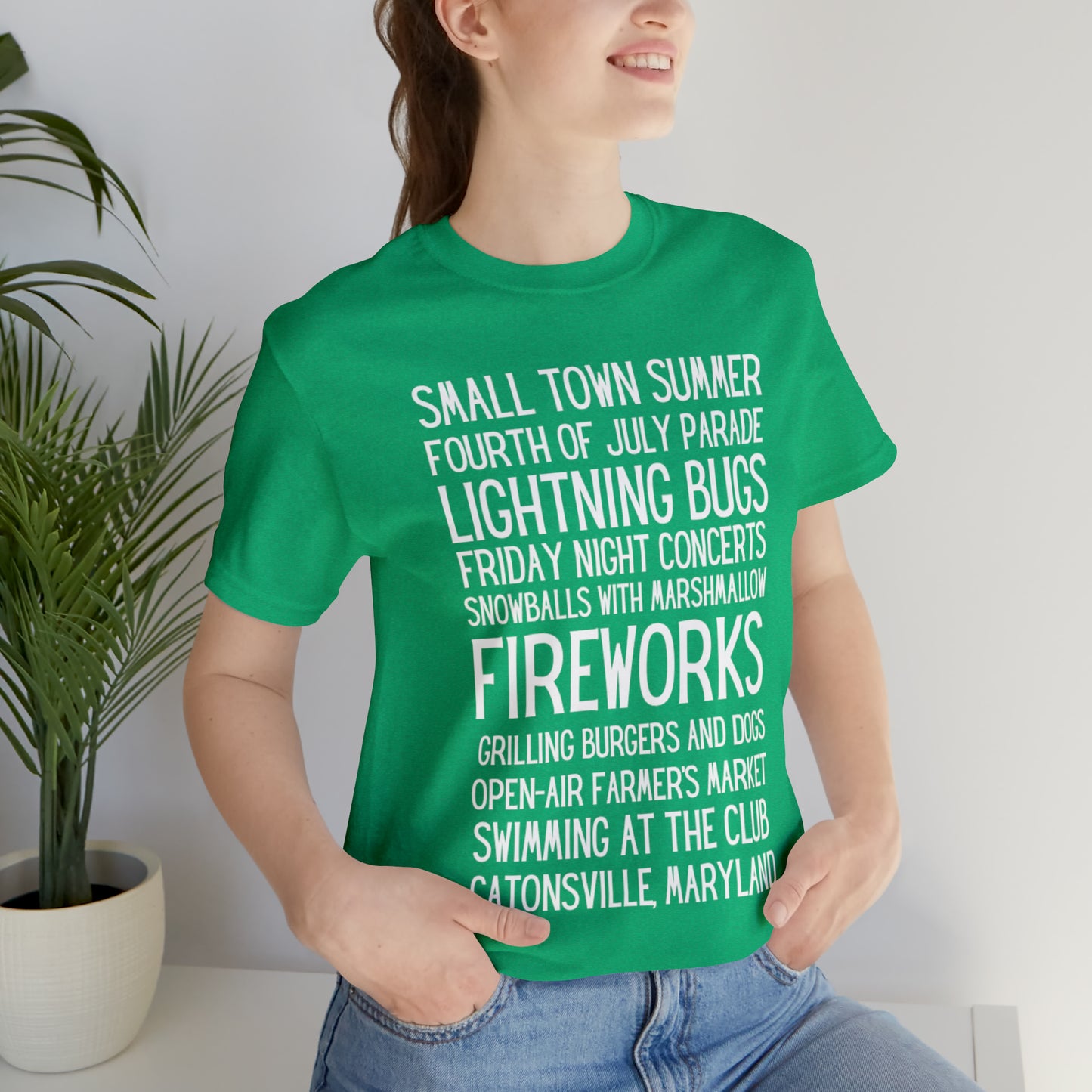 Small Town Summer Catonsville Unisex Jersey Short Sleeve Tee