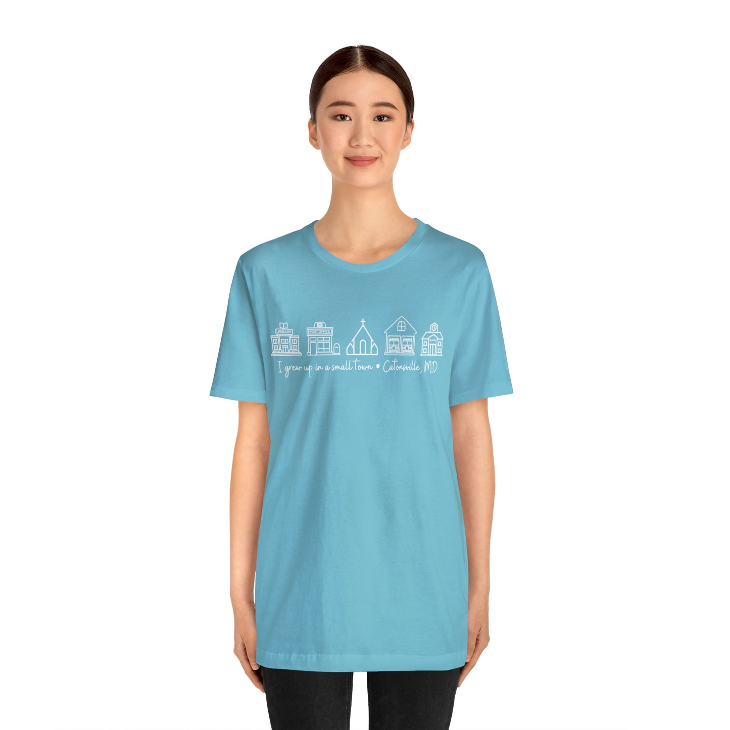 Grown in a Small Town Catonsville Unisex Jersey Short Sleeve Tee