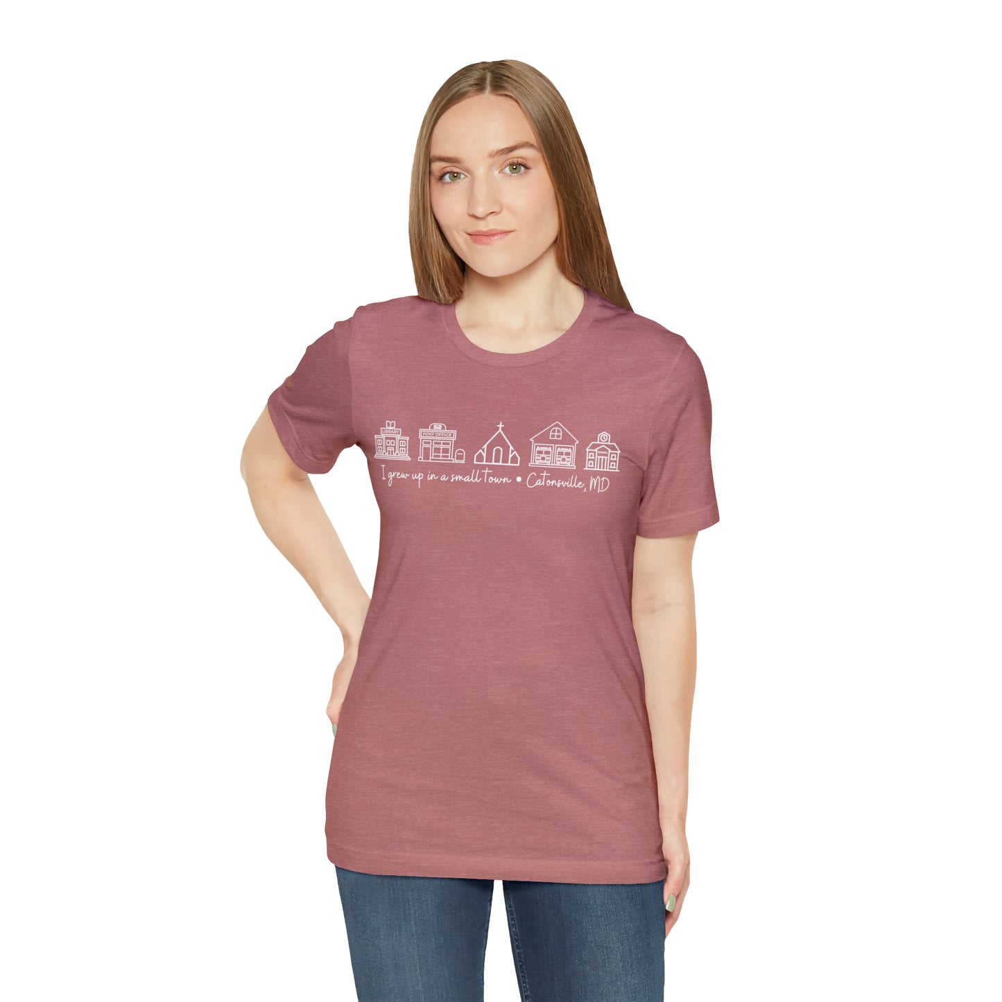 Grown in a Small Town Catonsville Unisex Jersey Short Sleeve Tee