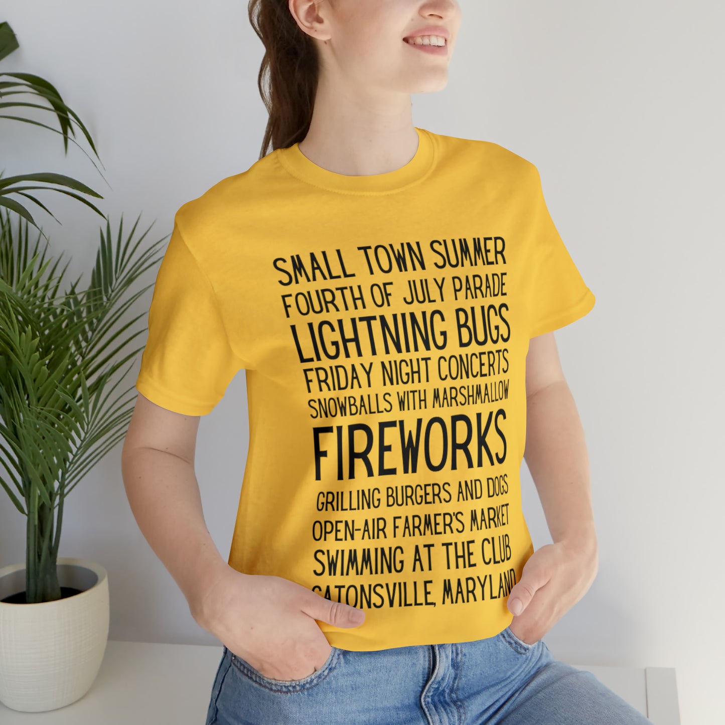 Small Town Summer Catonsville Unisex Jersey Short Sleeve Tee