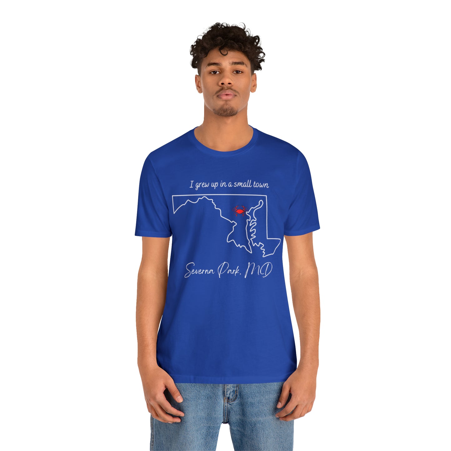 I grew up Severna Park Unisex Jersey Short Sleeve Tee