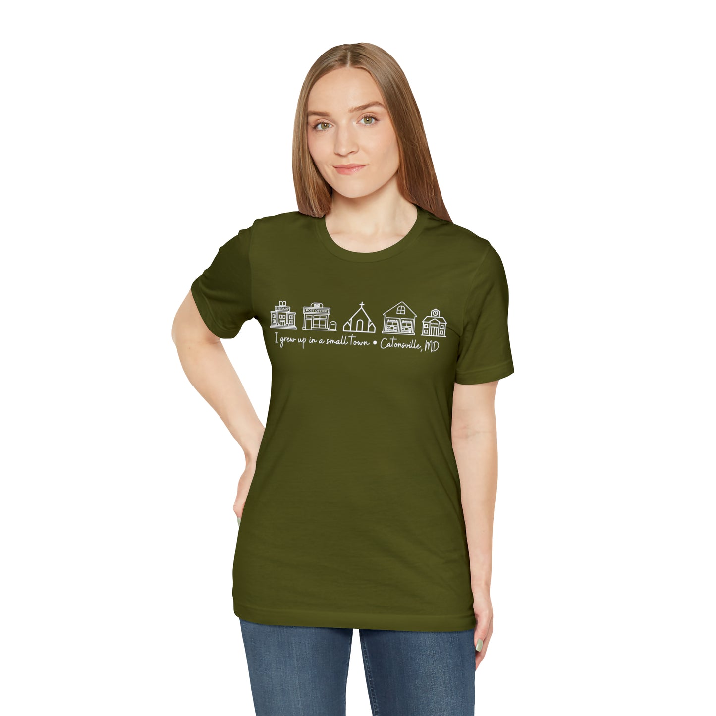 Grown in a Small Town Catonsville Unisex Jersey Short Sleeve Tee