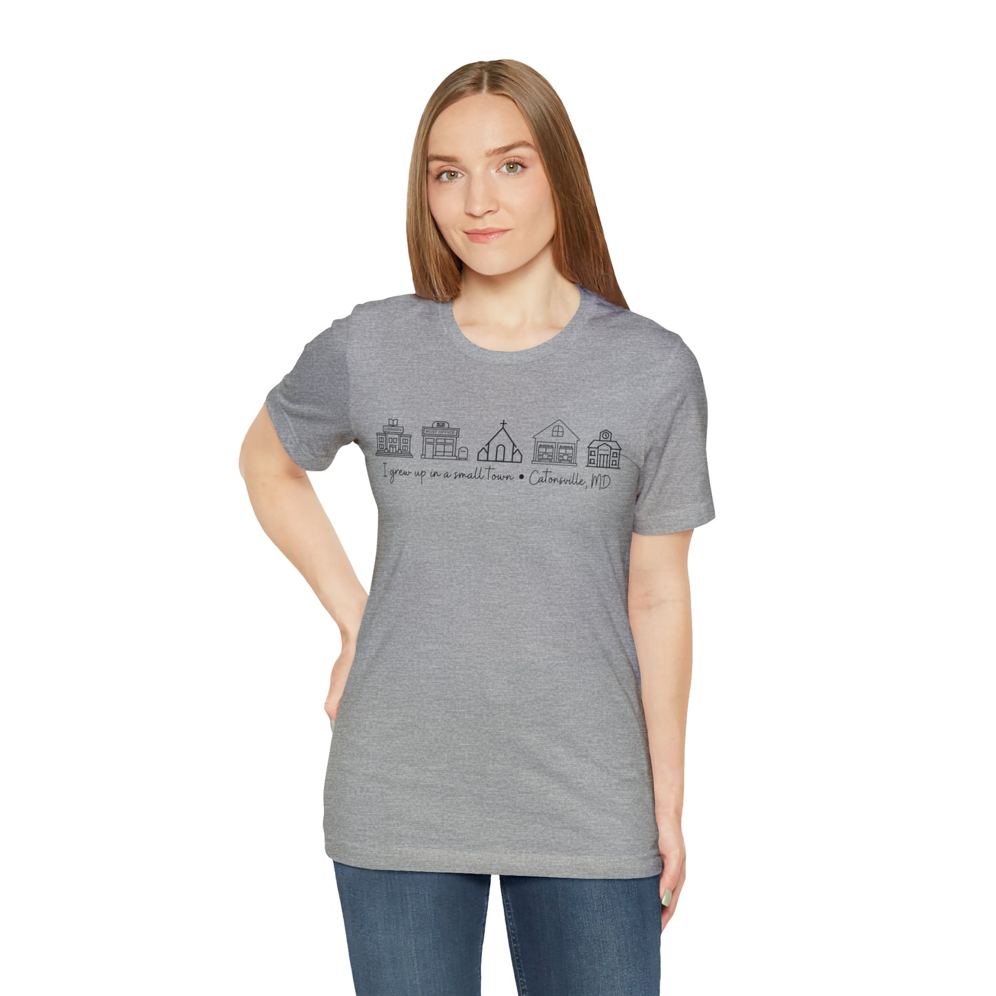 Grown in a Small Town Catonsville Unisex Jersey Short Sleeve Tee