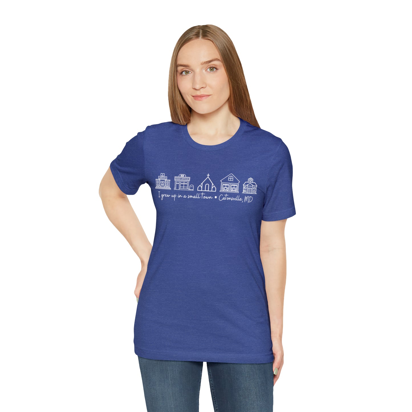 Grown in a Small Town Catonsville Unisex Jersey Short Sleeve Tee