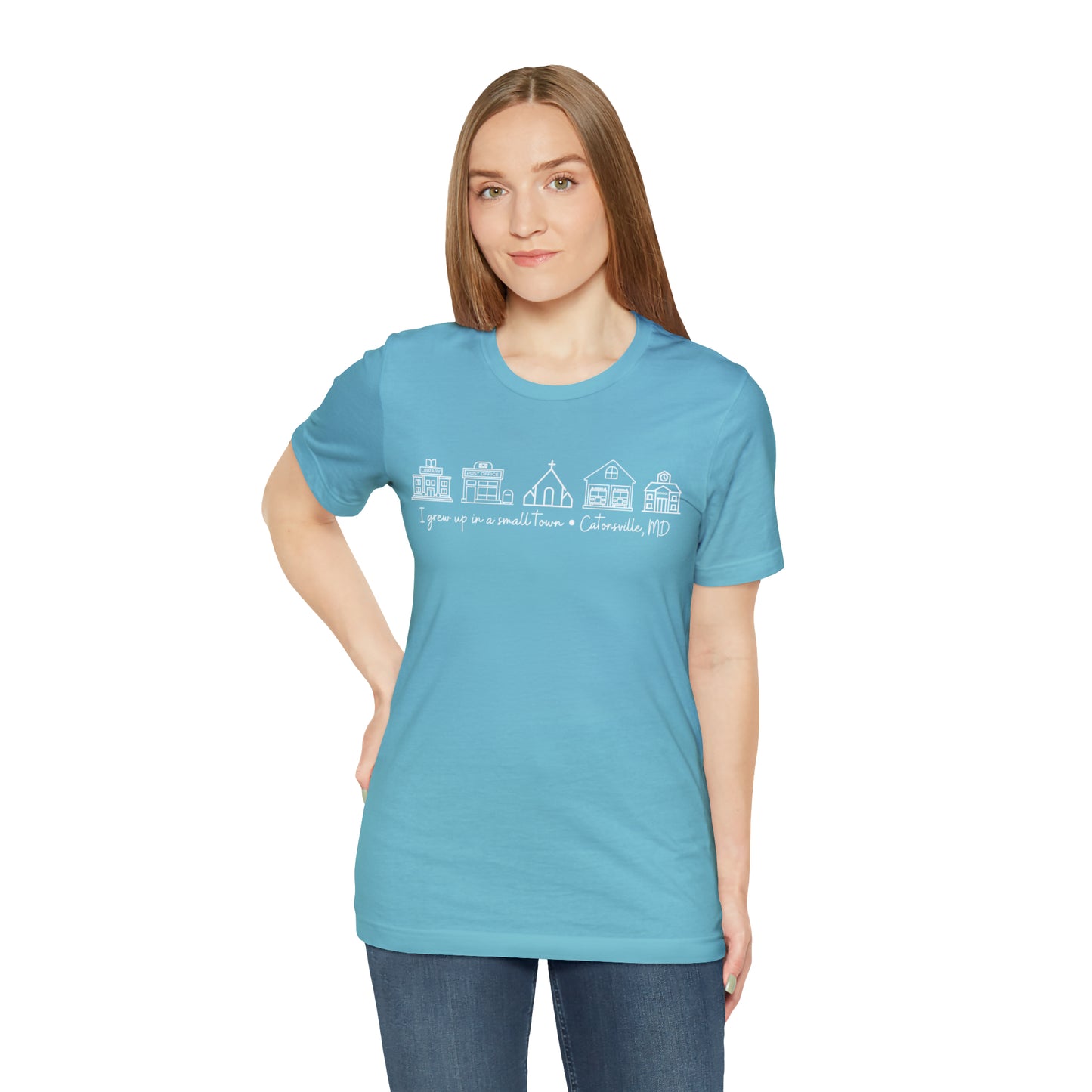 Grown in a Small Town Catonsville Unisex Jersey Short Sleeve Tee