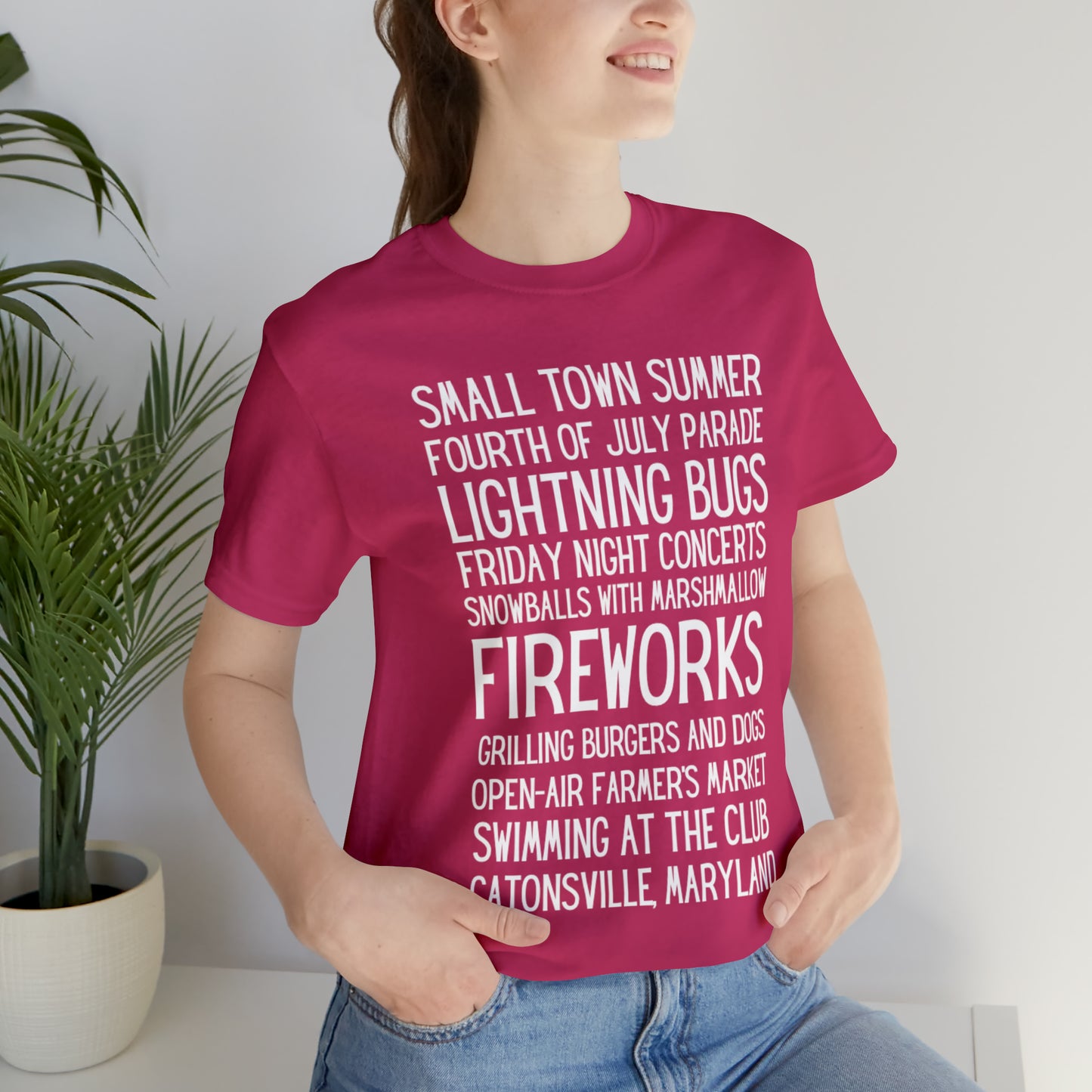 Small Town Summer Catonsville Unisex Jersey Short Sleeve Tee