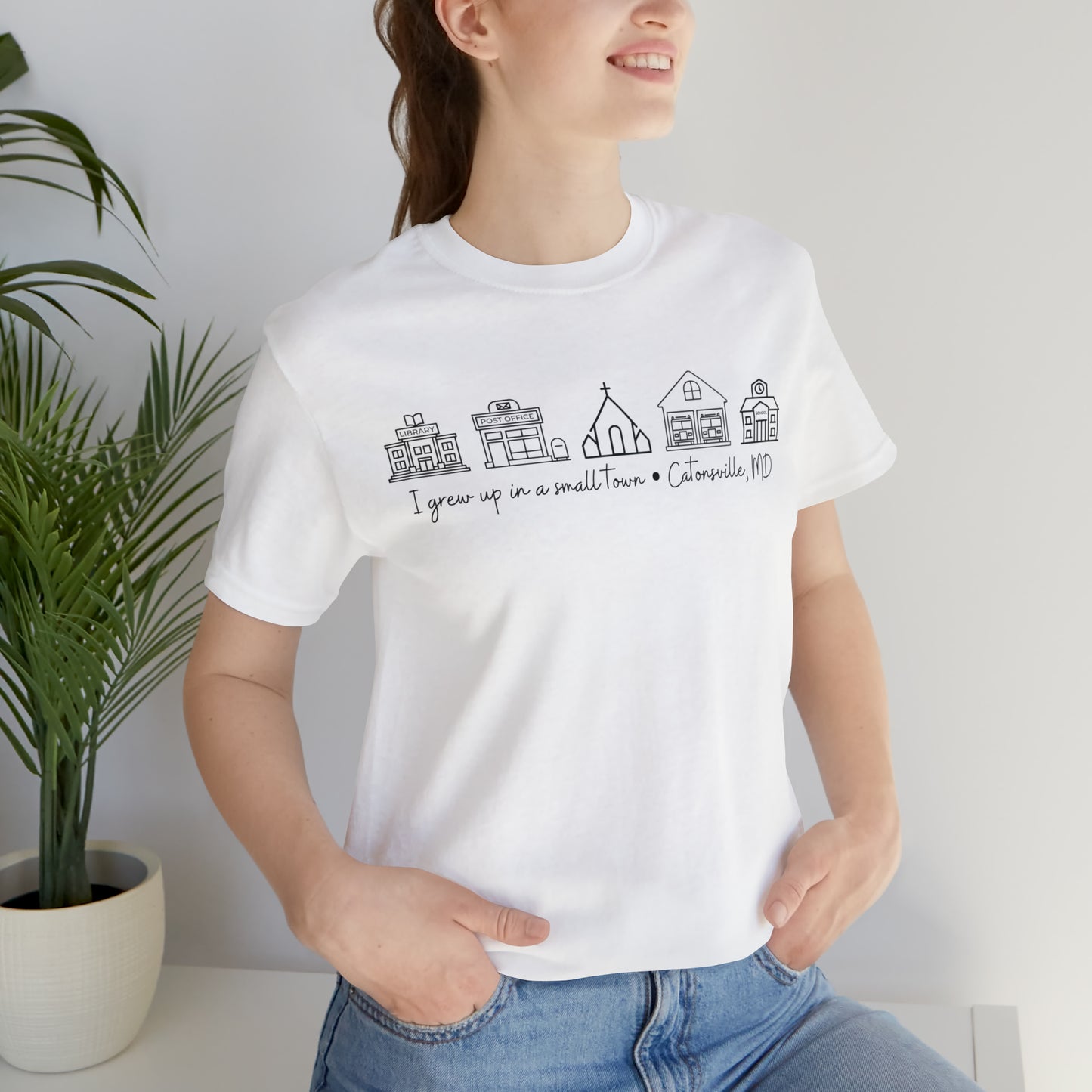 Grown in a Small Town Catonsville Unisex Jersey Short Sleeve Tee