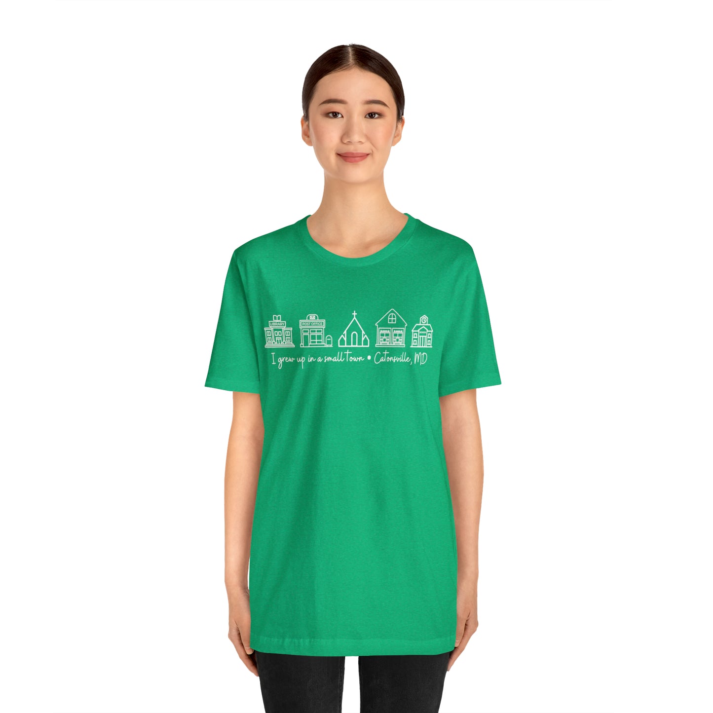 Grown in a Small Town Catonsville Unisex Jersey Short Sleeve Tee