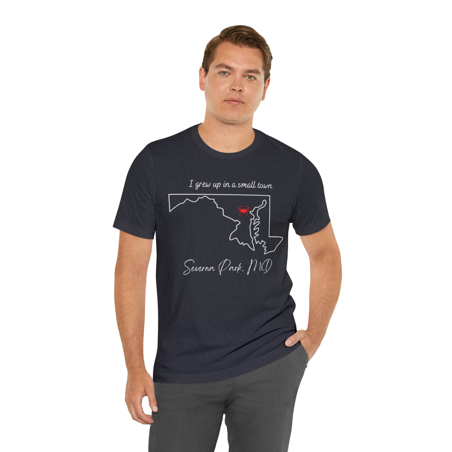 I grew up Severna Park Unisex Jersey Short Sleeve Tee