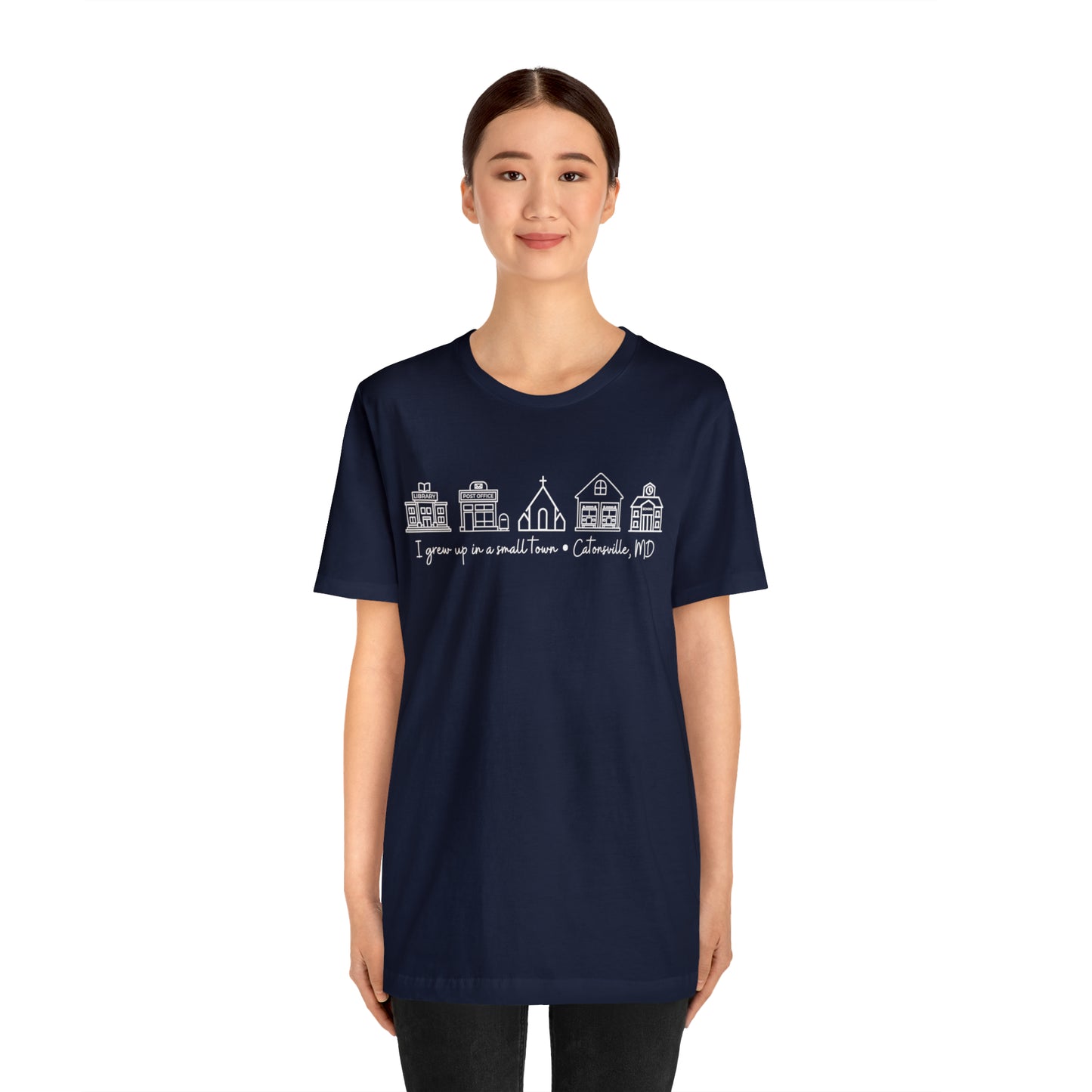 Grown in a Small Town Catonsville Unisex Jersey Short Sleeve Tee