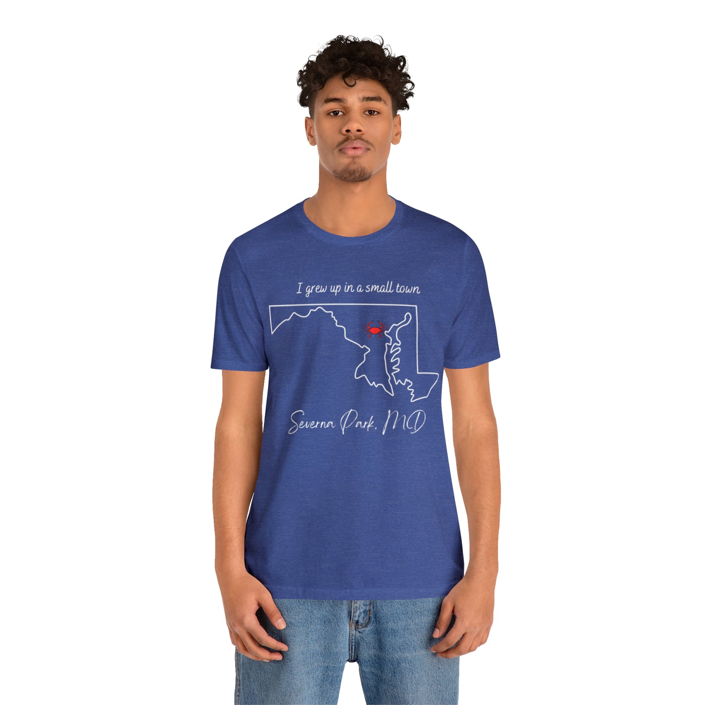 I grew up Severna Park Unisex Jersey Short Sleeve Tee