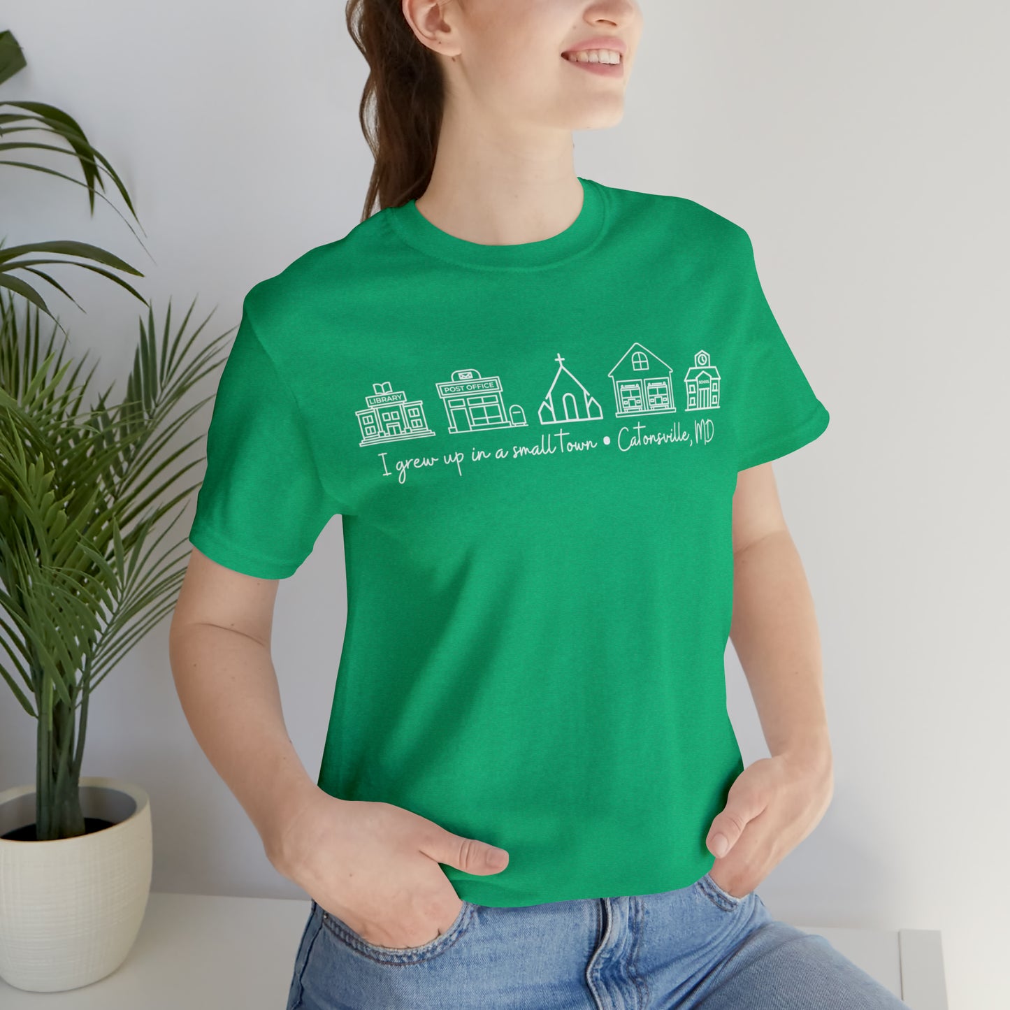 Grown in a Small Town Catonsville Unisex Jersey Short Sleeve Tee